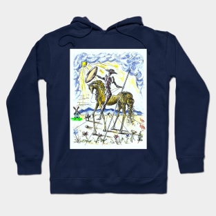 Don Quixote Fantasy Abstract Dali Print Hoodie